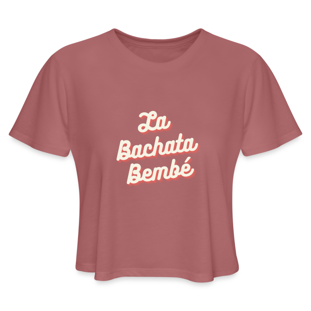 La Bacharta Bembe Cropped T-Shirt - mauve