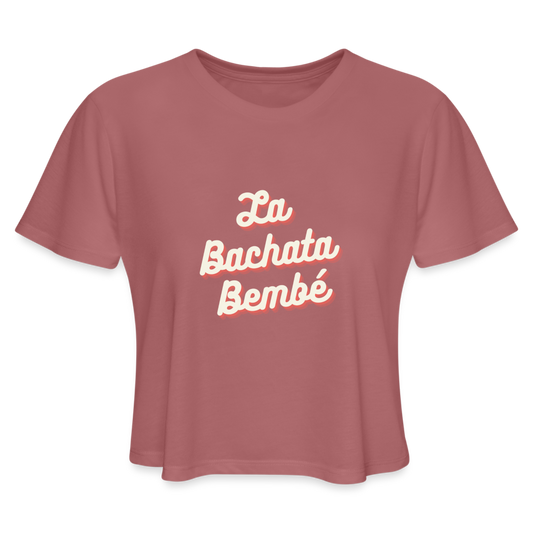 La Bacharta Bembe Cropped T-Shirt - mauve